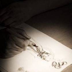 Dessin cr�ation robe de mari�e