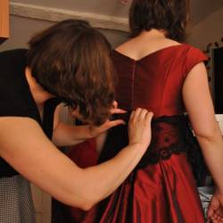 Cr�ation robe de mari�e couleur